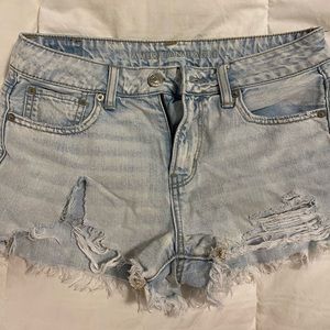 Light wash AE jean shorts